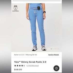 Figs NWOT yola skinny scrub pants.